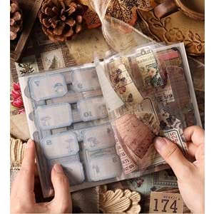 Vintage Sticker Book 20 Sayfa 10x15 cm