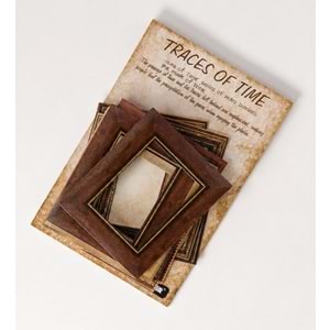 Nostaljik Çerçeve Scrapbook Süsleme Kağıt Seti 30 Lu